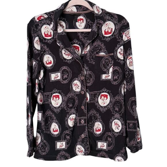 Soma Dog Cameo Pajama Set Pants Top Women’s XS Soft Cozy Terrier Poodle Novelty - Picture 2 of 9